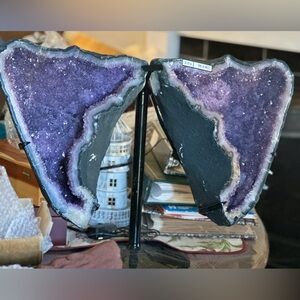 Elegant Amethyst Geode 44.5 pounds over 2 feet tall